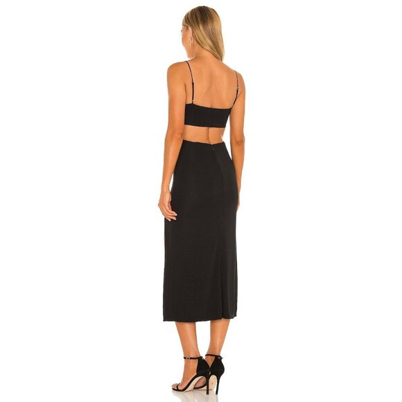 Cinq a Sept Mariah Midi Dress in Black - Picture 4 of 4